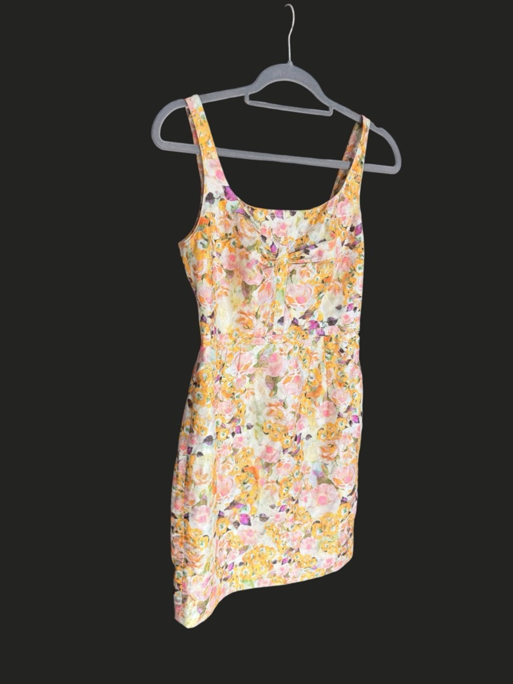 LEIFSDOTTIR ANTHROPOLOGIE‎ Aurelian Brocade Dress Metallic Floral 2 - Picture 4 of 14